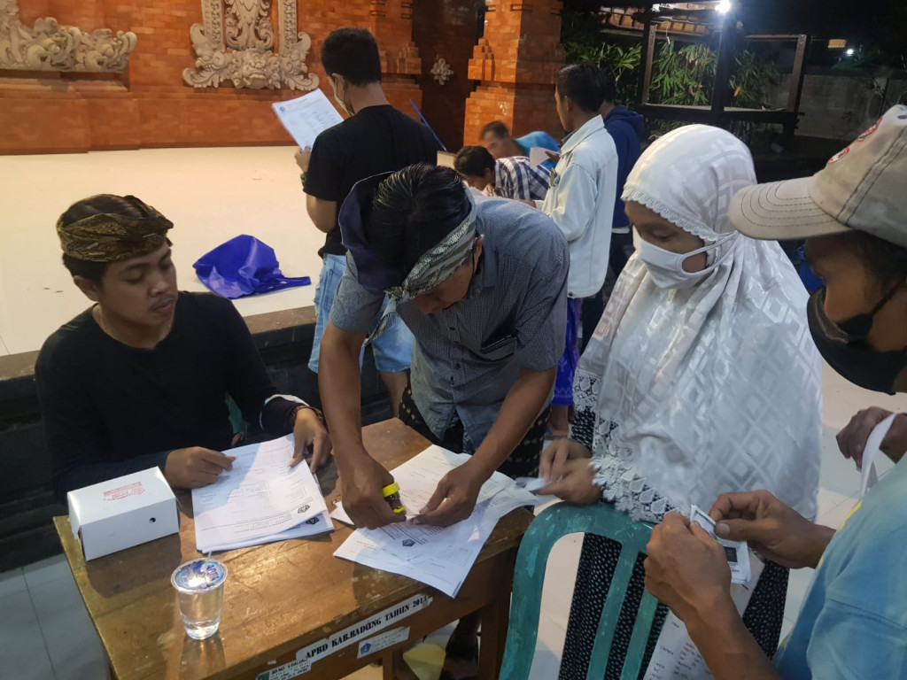 Kegiatan Pendataan Penduduk Non Permanen di Banjar Dinas Celuk